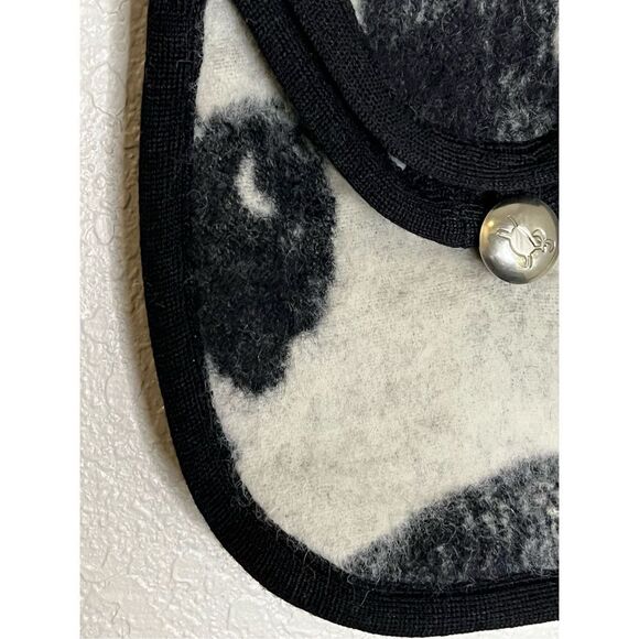 Joyce Onarheim Boe Legacy Collection Wool Buffalo Print purse - Picture 3 of 8